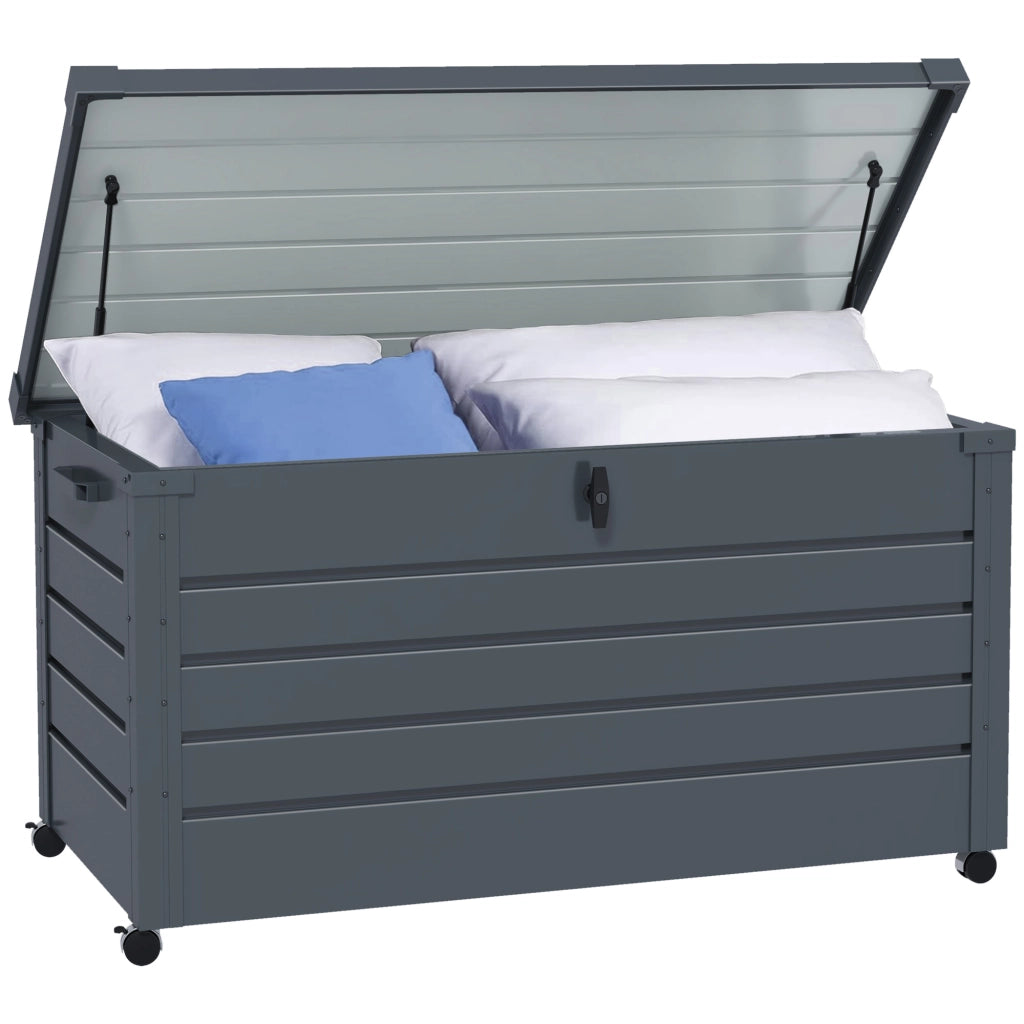 Coffre da esterno 311L ¨C zephmum ¨C grigio acciaio 120x62x66 cm