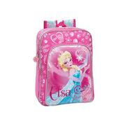 Trade Shop - Zaino Scuola E Tempo Libero In Microfibra E Pvc Disney Frozen Elsa -