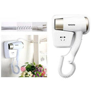 Trade Shop - Asciugacapelli Phon Da Parete Muro Bagno Hotel Albergo 1500w Gw-6142 Presa -