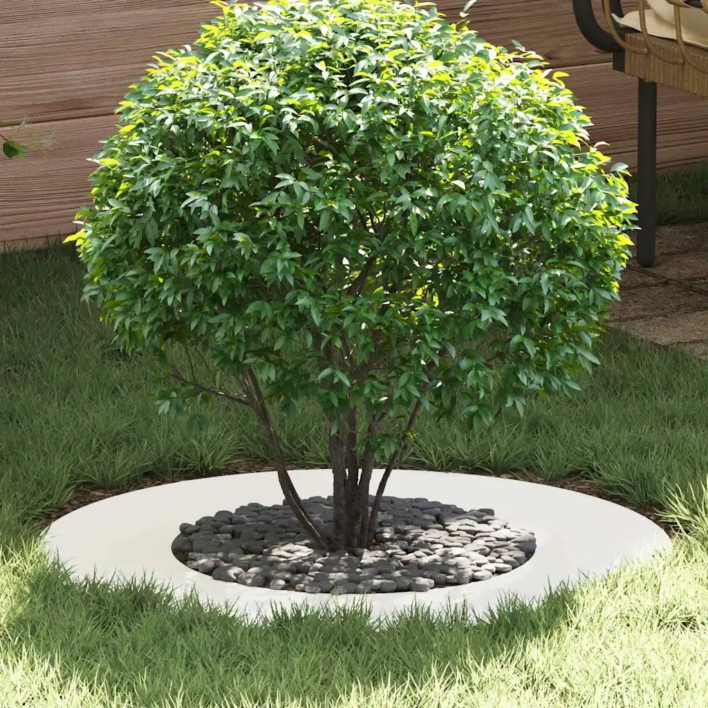 adatto per Anelli d'Albero Piatto 5 pz Bianco ?40 / 70 cm CFW2881040