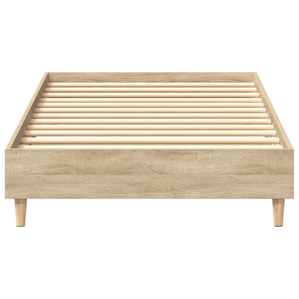 vidaXL Giroletto senza Materasso Rovere Sonoma 90x200 cm in Truciolato