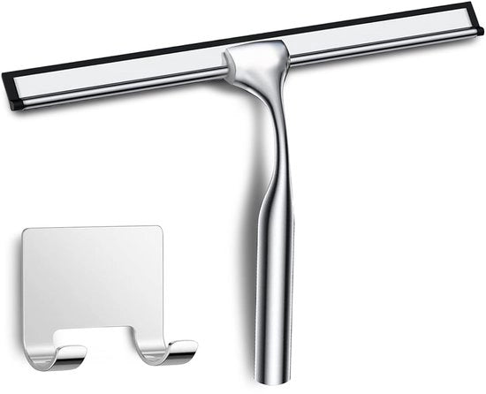 Douchewisser in Acciaio Inossidabile da 25cm - Facile da Pulire - Argento
