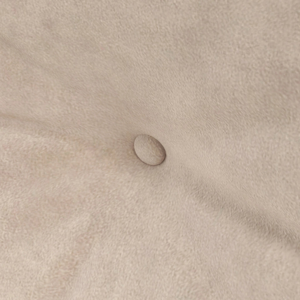 Divano Letto 3 in 1 con Schienale Regolabile e 2 Cuscini 102x73x81 cm in Tessuto Effetto Velluto Beige