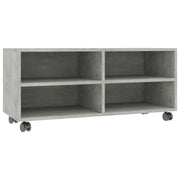 Mobile TV multimediale scaffale TV credenza mobile TV sala da pranzo soggiorno camera da letto con rotelle 90 x 35 x 35 cm legno ingegnerizzato grigio 02_0026935