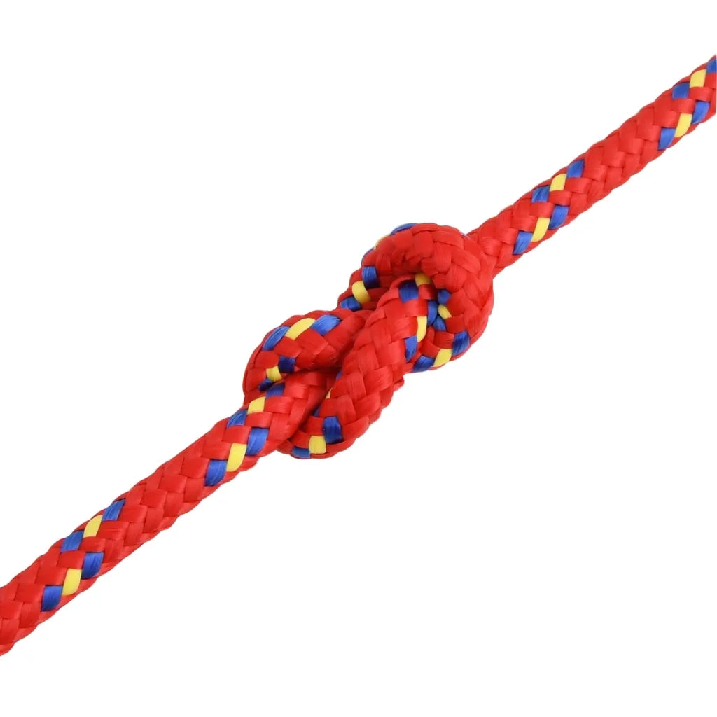 Corda Nautica Rossa 10 mm 25 m in Polipropilene