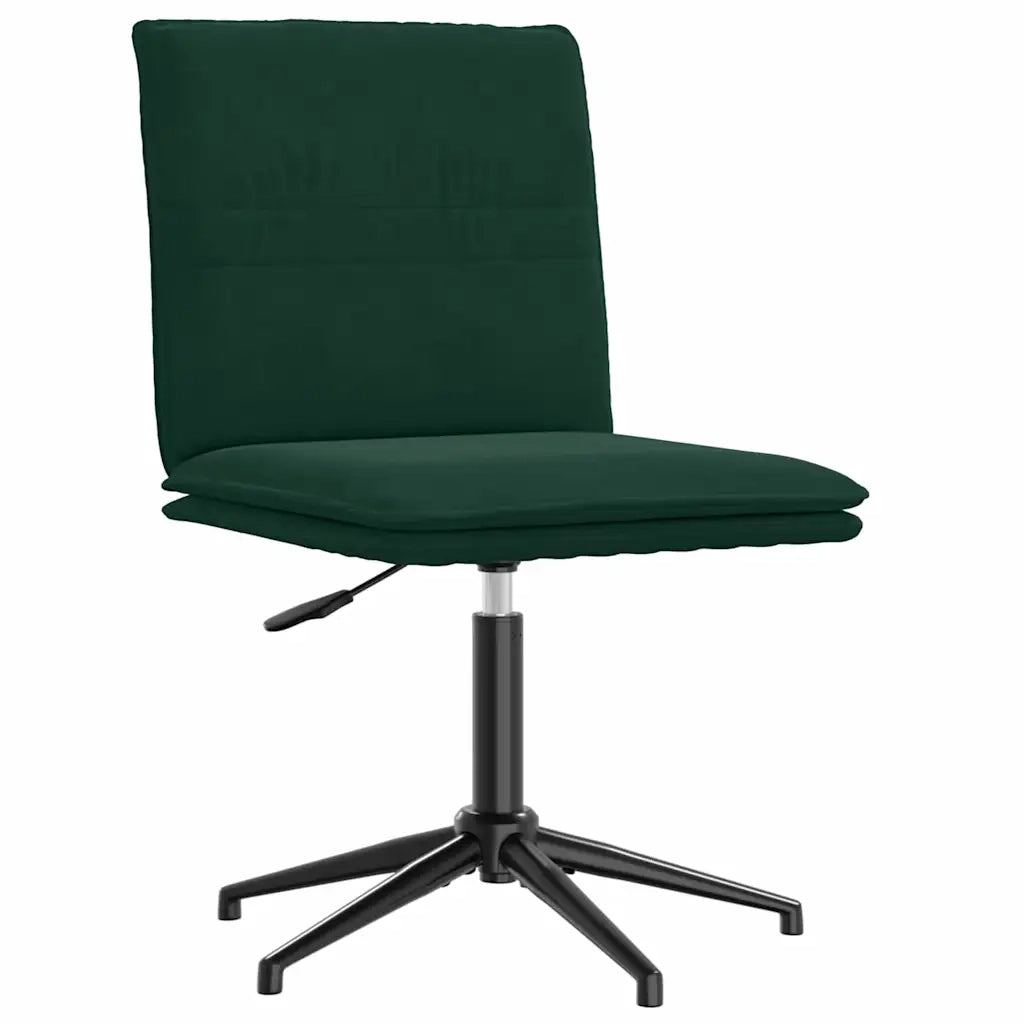 Sedie da Pranzo 4 pz Verde Scuro in Velluto 3315639