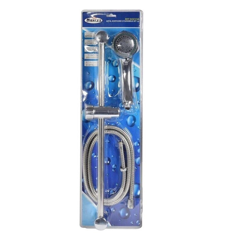 MAURY'S KIT COLONNA DOCCIA CROMATO 3 FUNZIONI ASTA SOFFIONE F