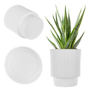 Vaso da fiori KADAX 17 cm, copertura per piante, vaso da fiori in plastica bianca