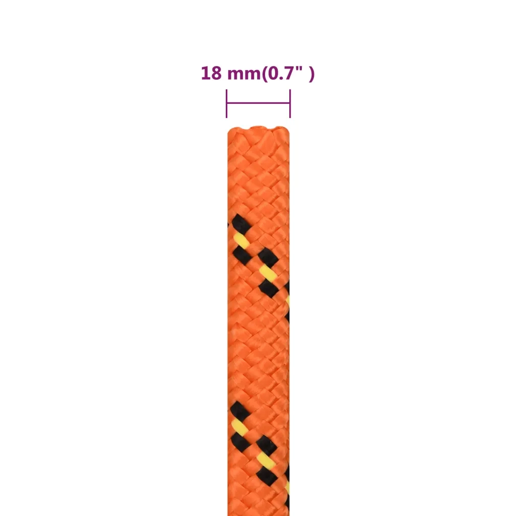 Corda Nautica Arancione 18 mm 50 m in Polipropilene cod mxl 47540