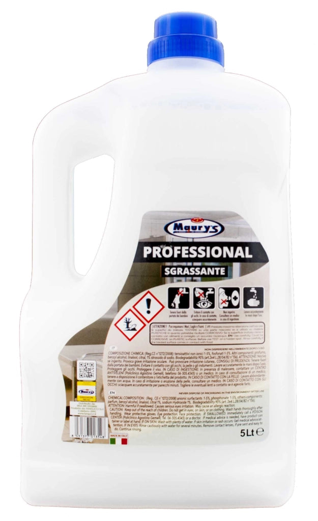 15LT MAURY'S PROFESSIONAL DETERGENTE SGRASSANTE MARSIGLIA IN CONFEZIONE DA 3X5 L