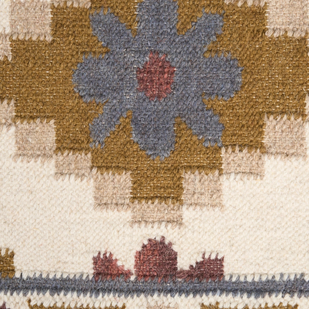 Tappeto di lana multicolore kilim a mano 80 x 300 cm soggiorno camera da letto