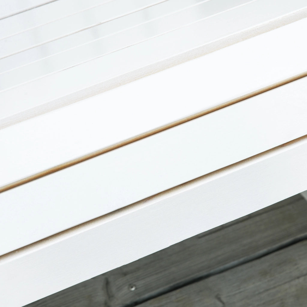 Sedia a dondolo Adirondack in legno 77 x 94 x 97 cm; bianco