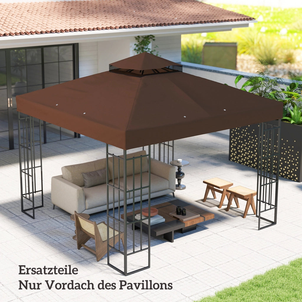 Tenda da giardino ¨C zephmum ¨C 3x3 m, UPF30+, grigio
