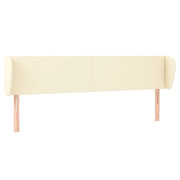 Testiera | Testata ad Orecchio Crema 163x23x78/88 cm in Similpelle