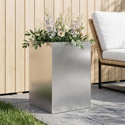 Vaso da giardino Argento 50 x 50 x 75 cm Acciaio Inox 8005394