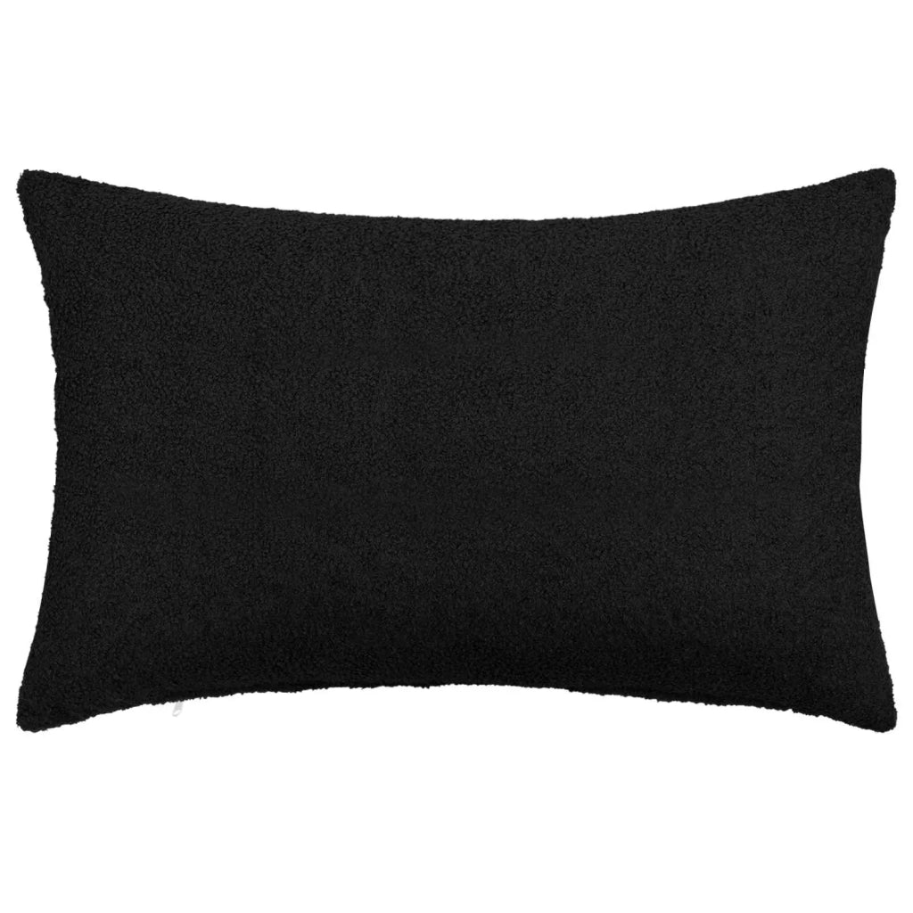Federa 6 pcs HEERLEN Nero 30 x 50 cm Bouclé 907782