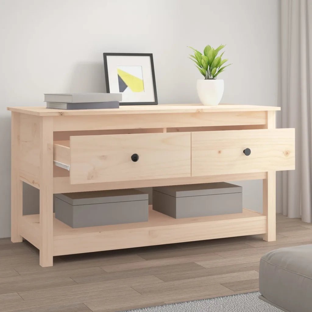 Tavolino da salotto | Tavolino da caff¨¨ | Tavolino da Soggiorno 102x49x55 cm in Legno Massello di Pino