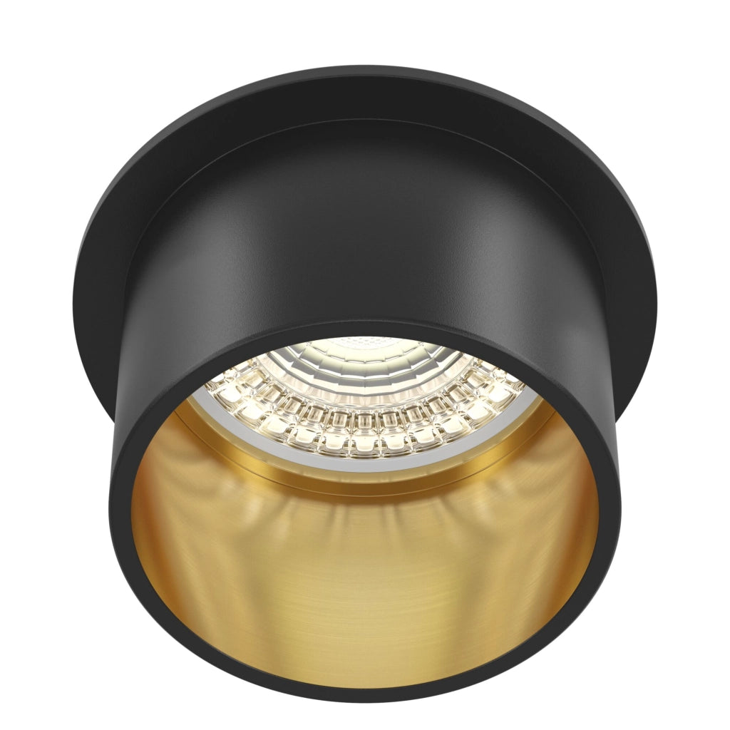 Maytoni Reif DL050-01GB faretto incasso nero GU10 tondo