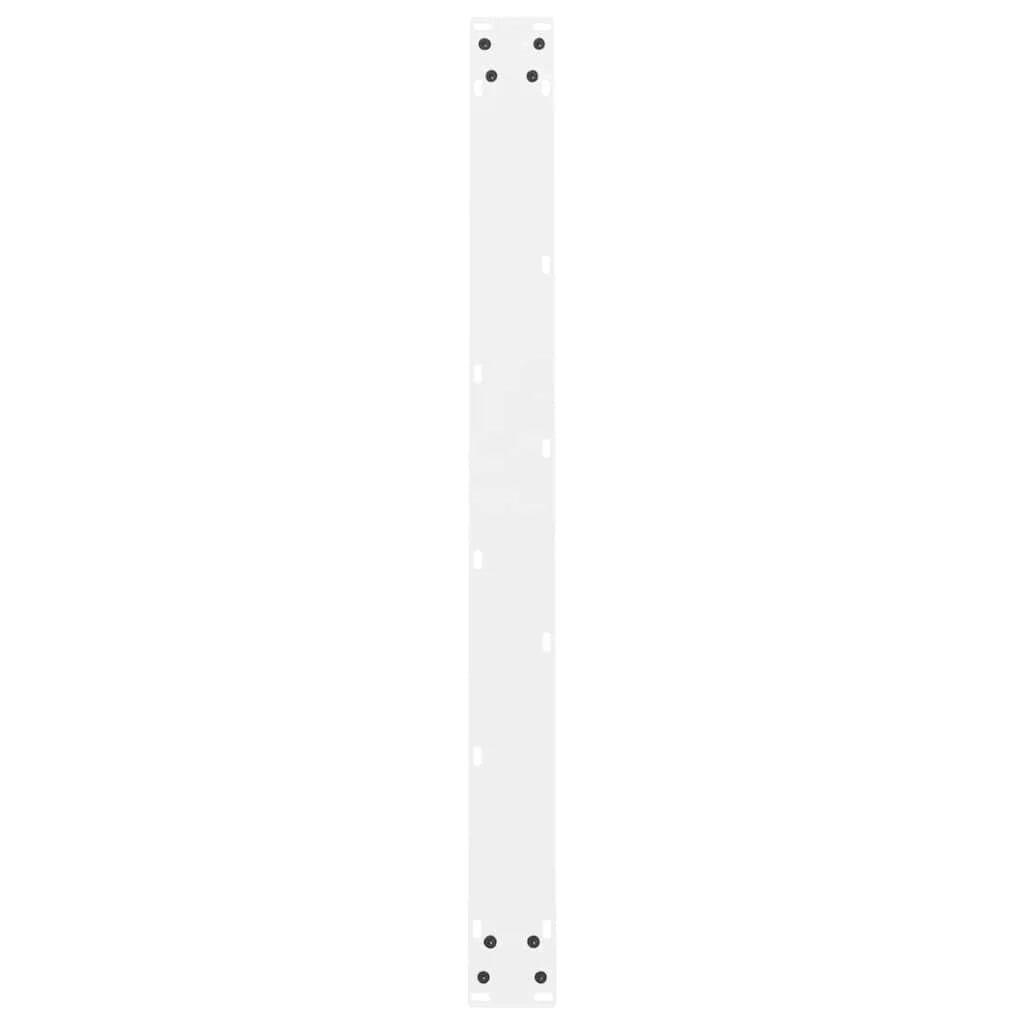 Set di 2 gambe regolabili per tavolo da pranzo dal design moderno 100 x 73 cm in acciaio bianco 02_0057561
