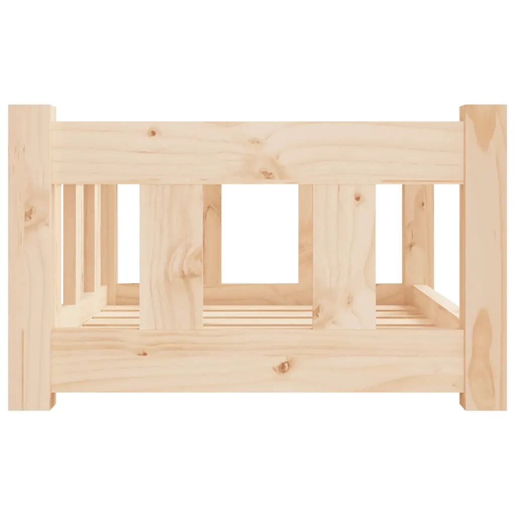 Cuccia per Cani 55,5x45,5x28 cm in Legno Massello di Pino 833251