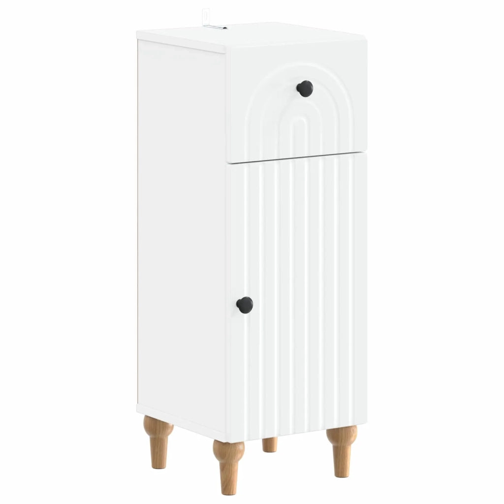 Mobiletto da Bagno ALKMAAR Bianco 30 x 31 x 80 cm 896165