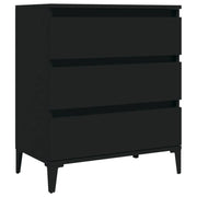 Buffet credenza cassettiera armadio mobile contenitore organizer per cucina soggiorno salotto 60 x 35 x 70 cm legno ingegnerizzato nero 02_0035983