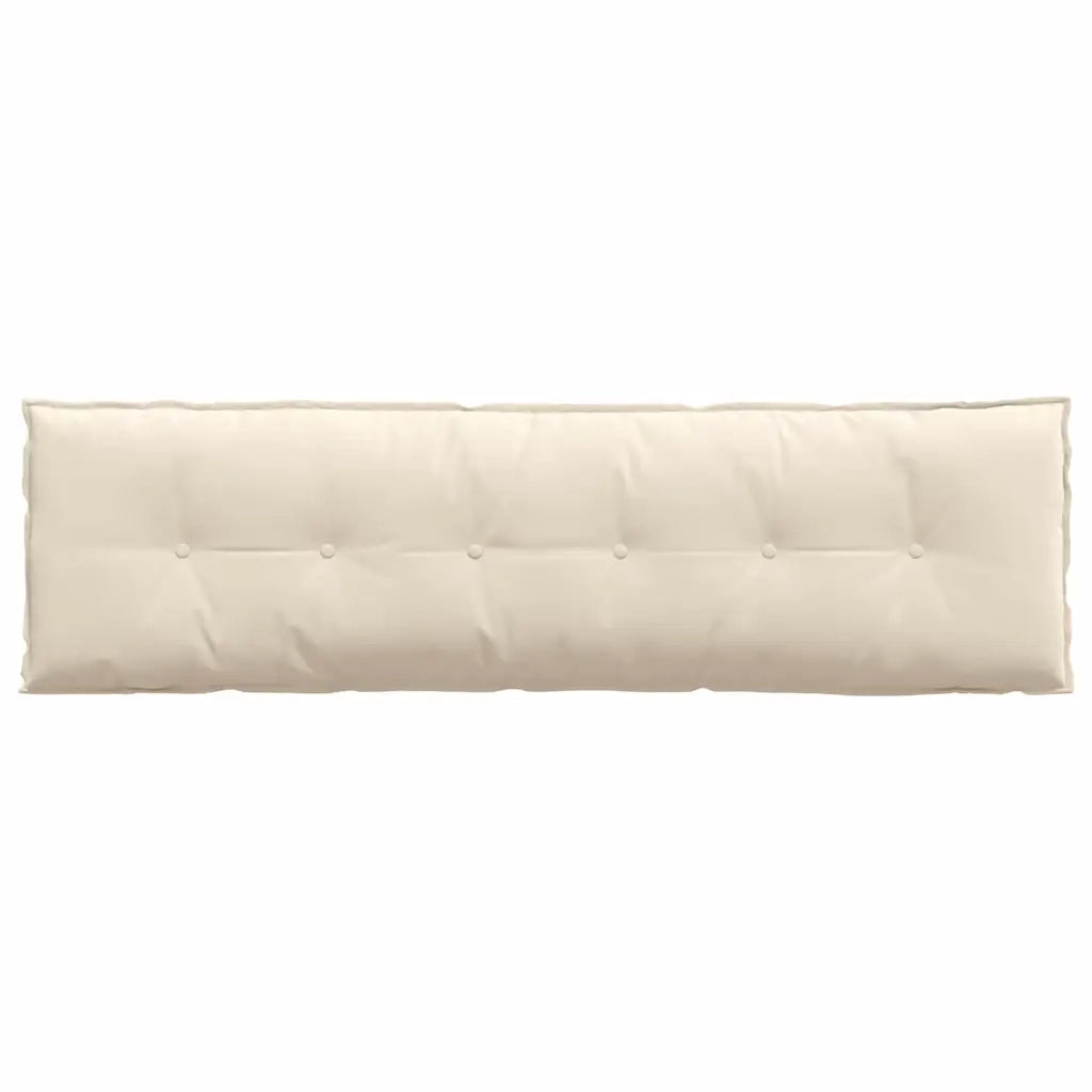 Cuscino per Schiena Beige 180 x 50 cm Tessuto in Microfibra 42014950