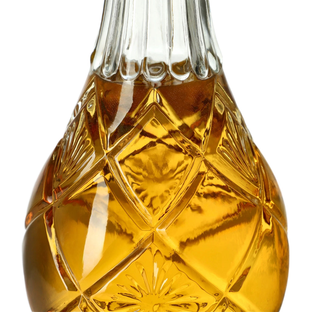 Caraffa per whisky in cristallo KADAX, bottiglia in vetro da 0,8 litri con tappo di sughero, confezione da 6 pezzi.