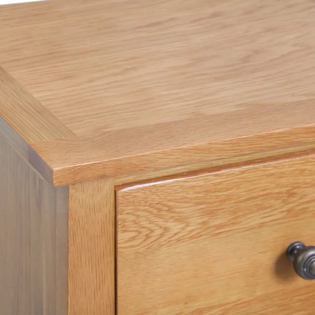Cassettiera Alta 45x32x110 cm in Legno Massello di Rovere 329924
