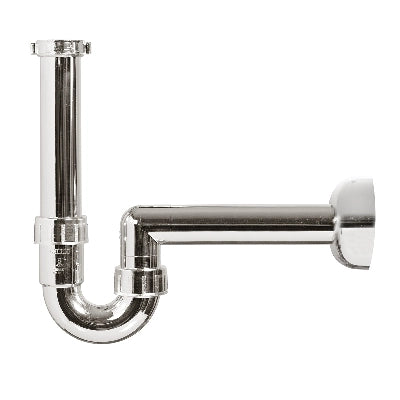 SIFONE PER LAVABO ABS METALLIZZATO- 11/4 - 1 - D. 40 mm- GHIDI- pezzi 1