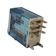 Relè 8A 2 vie 24VDC con pulsante di test FINDER