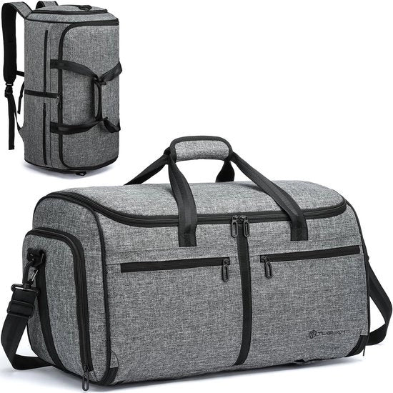 Tas da bagagli 3 in 1 - Tas da abbigliamento/Tas da viaggio - Borsa da viaggio - Dimensioni 58x32x31,5 cm - Maniglie/Schiena - Tasetto posteriore per piccoli oggetti - Borsa da abbigliamento