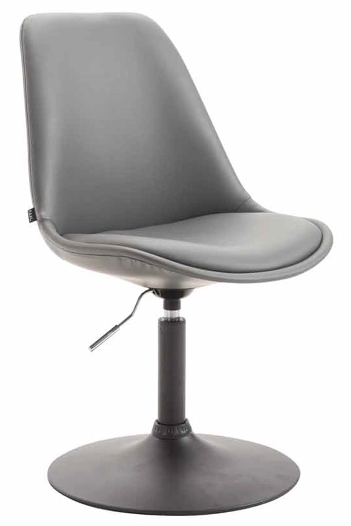 Sedia da pranzo MAVERICK in similpelle grigio,nero