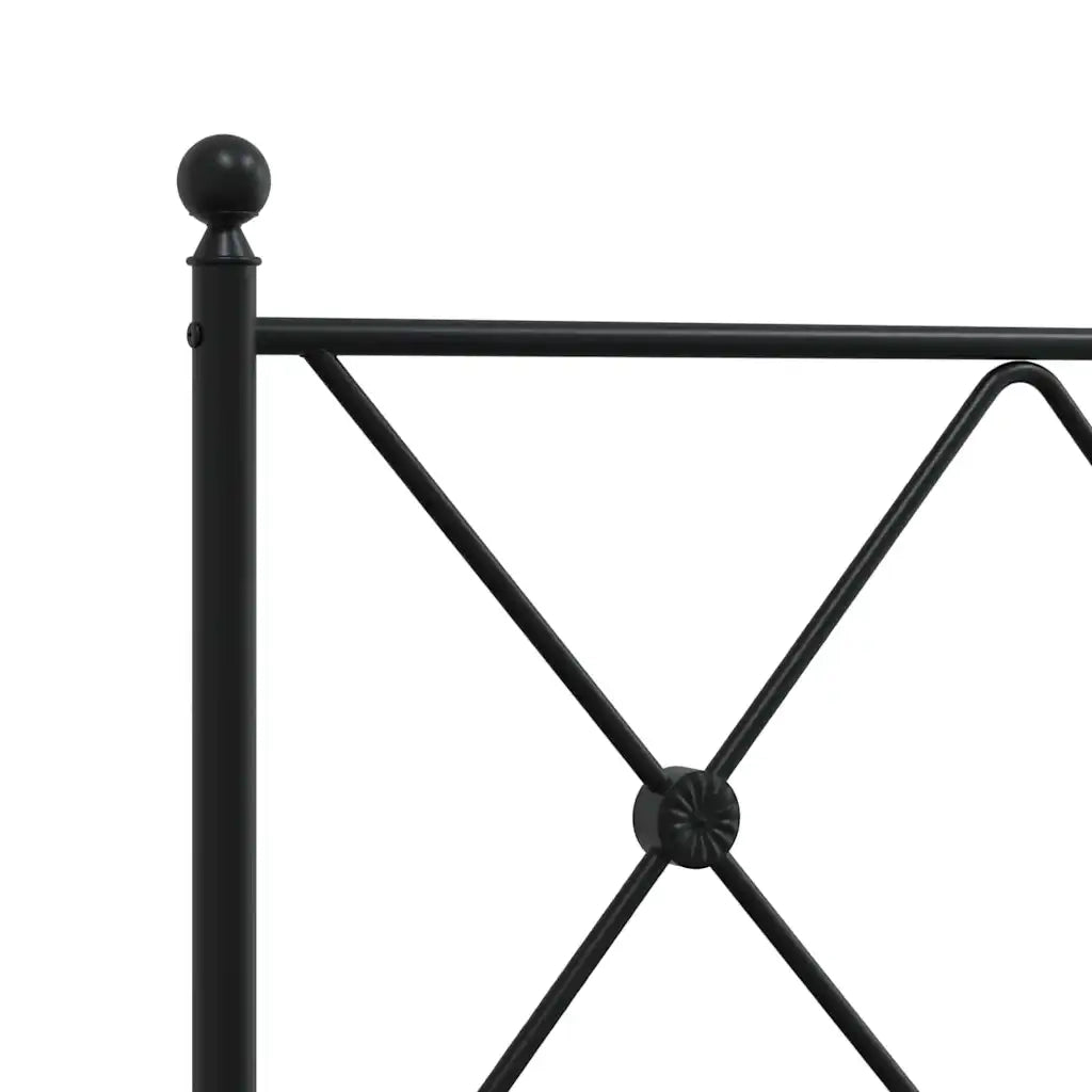 Testiera di Ricambio in Metallo Nero 160 cm 376537