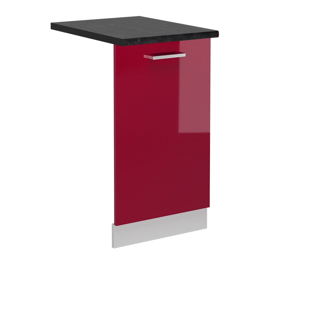 Pannello frontale della lavastoviglie R-Line Rosso lucido/Bianco 45 cm, PL Antracite Vicco