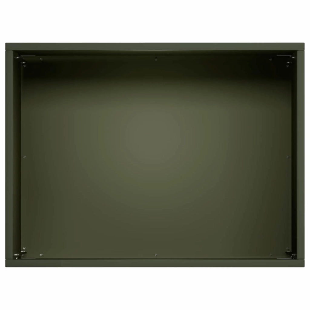 Vaso da giardino 2 pz Verde Oliva 40 x 30 x 30 cm 8005197
