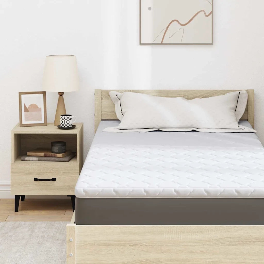Topper al cocco Bianco 90 x 200 cm Tessuto Jacquard CFW1883309
