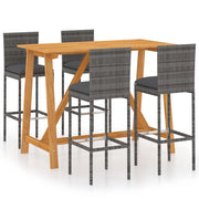 Set bar da giardino con cuscini 5 pz grigio 02_0013461