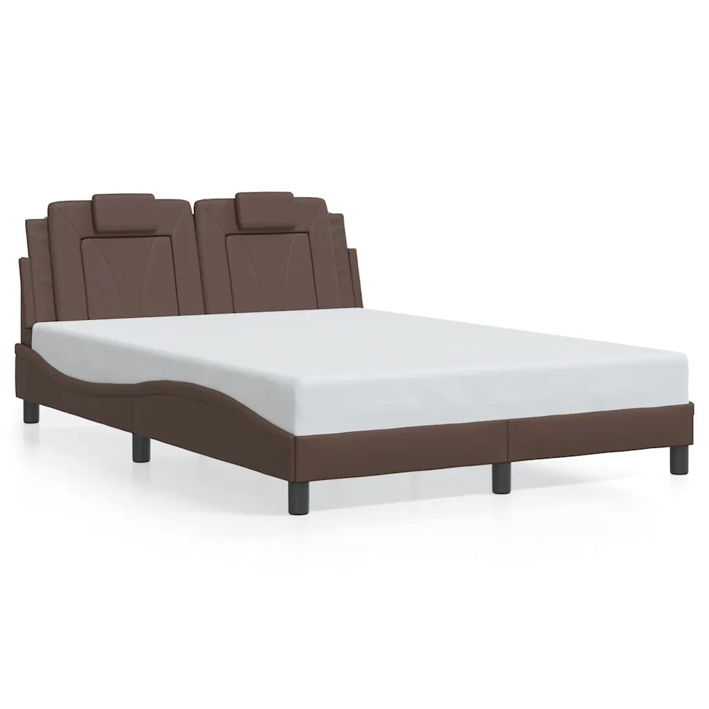 Giroletto Viana senza Materasso Marrone 140x190 cm in Similpelle 3208091