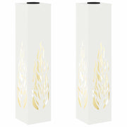Faro LED solare per sentieri 2 pz Bianco CFW7756024