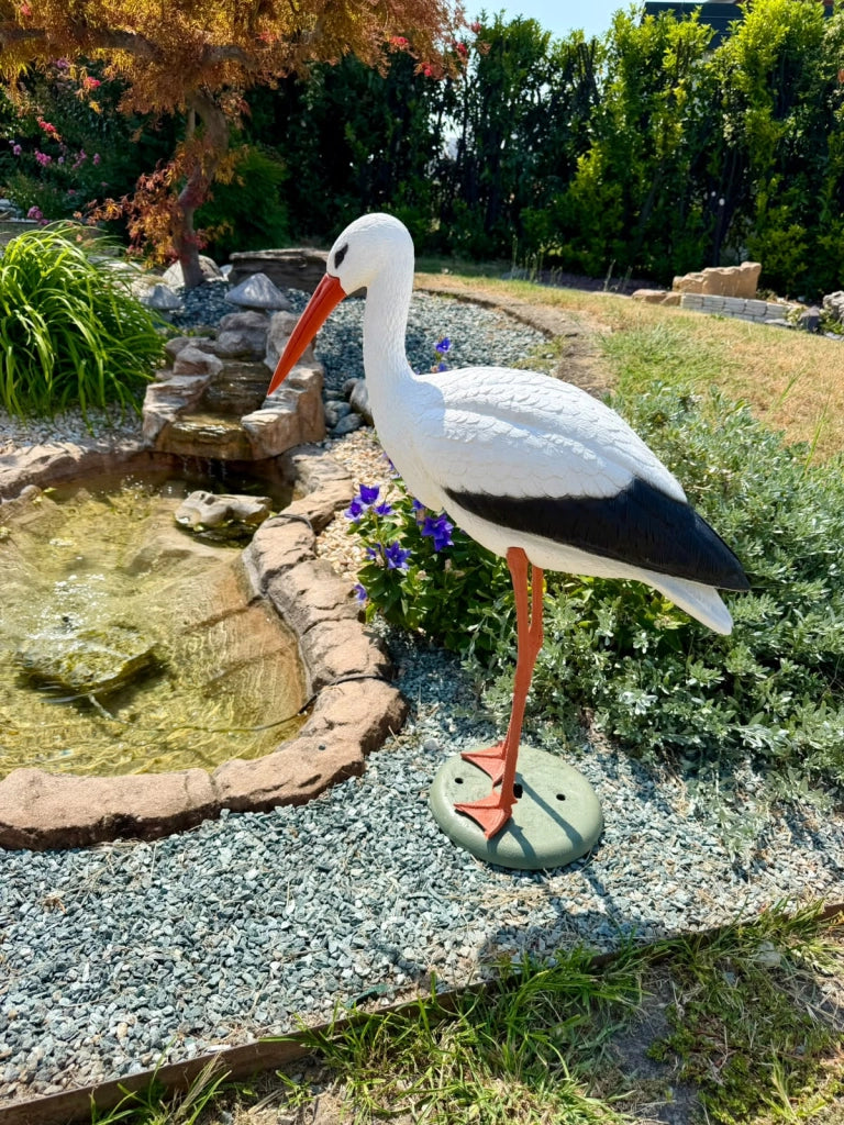 Cicogna Decorativo H75 cm per Laghetti da Giardino