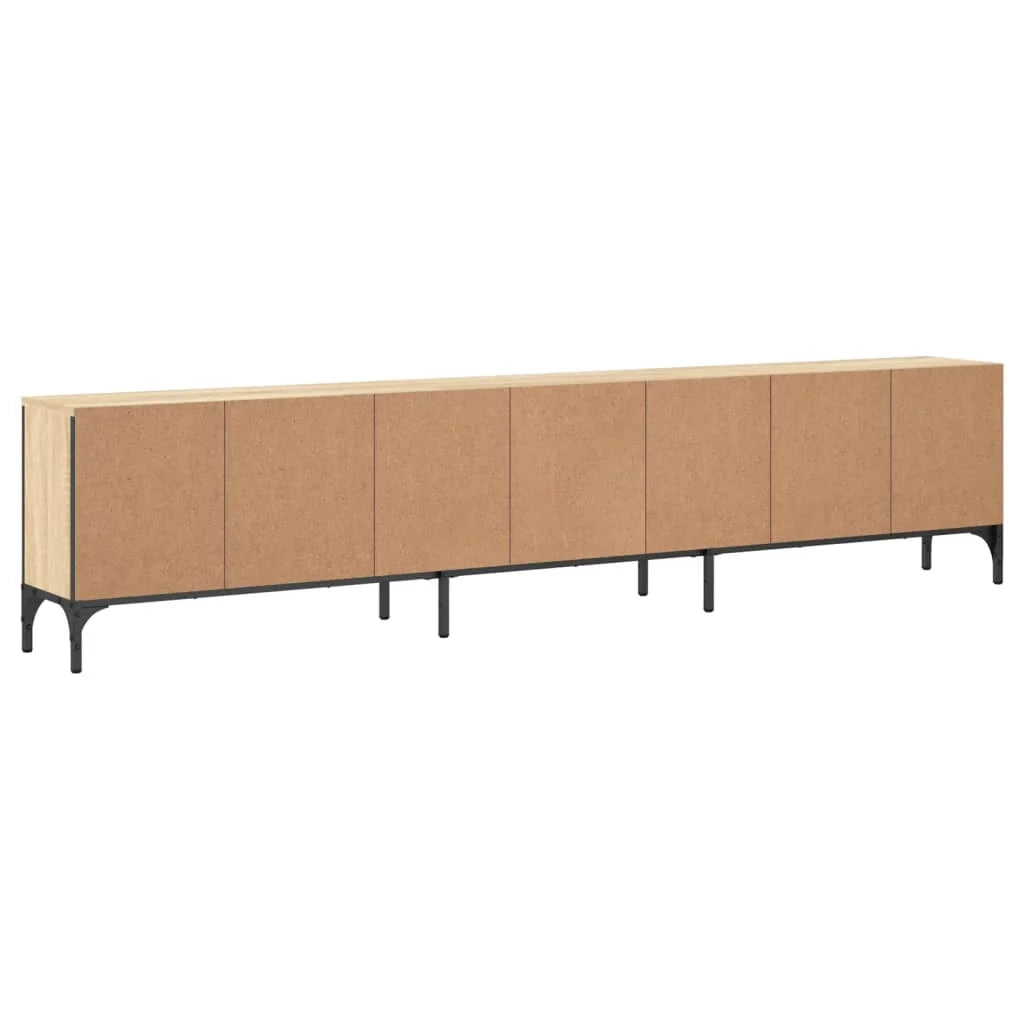 Mobile TV multimediale scaffale TV credenza mobile TV sala da pranzo soggiorno camera da letto con cassetto rovere Sonoma 200 x 25 x 44 cm legno ingegnerizzato marrone 02_0028519