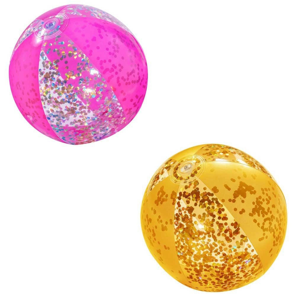 Trade Shop - Pallone Fashionglitter Palla Glitter Gonfiabile Mare Piscina Bestway Spiaggia -