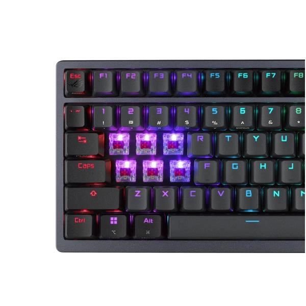 Asus rog azoth tastiera gaming usb + rf wireless + bluetooth qwerty italiano nero - 90MP0316-BKIA00
