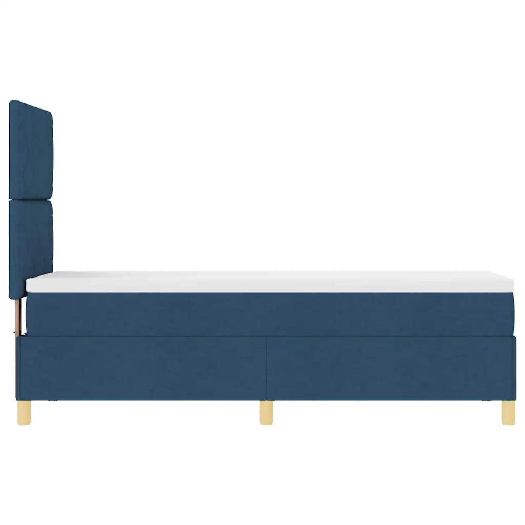 Letto a molle con materasso Blu 80 x 200 cm Tessuto 3339657