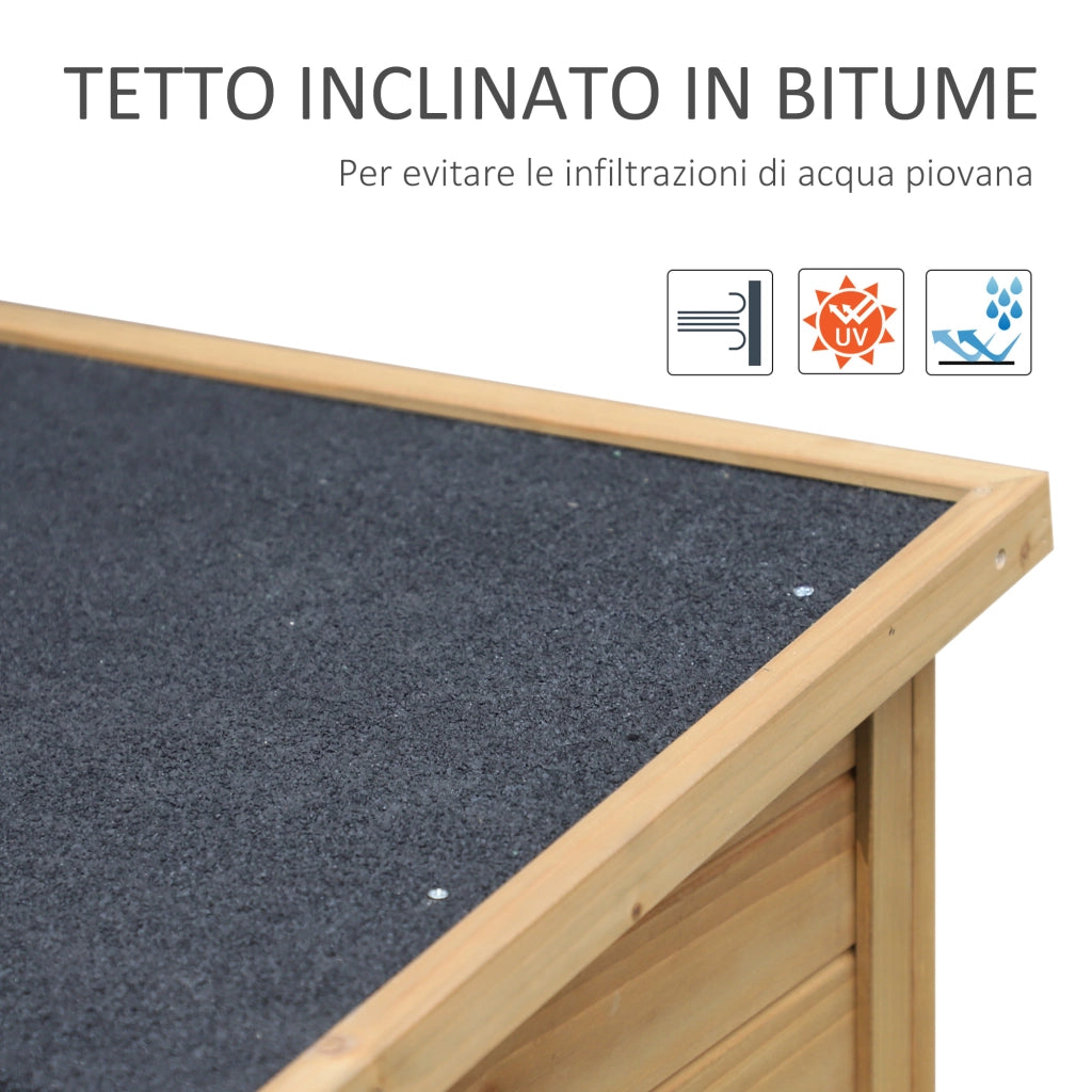 Casetta da Giardino in Legno di Abete ¨C zephmum ¨C Grigio 87x46.5x96.5 cm