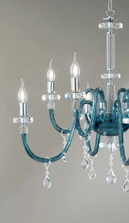 LUME GRANDE DIDO  1 LUCE OTTANIO E CROMO ATTACCO  E27 D.40CM