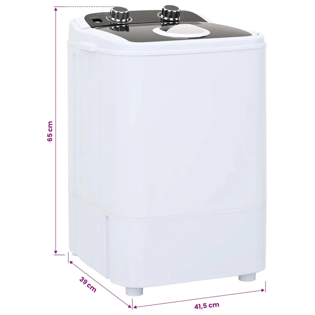 Mini lavatrice con vasca singola 4,6 kg Nero e Bianco 42039111