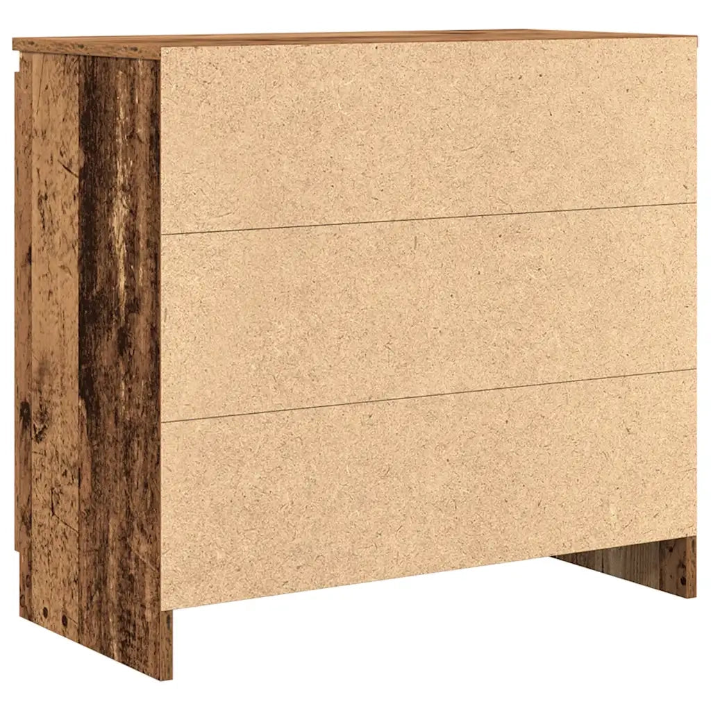 Credenza con Cassetto Legno Antico 71x35x65 cm in Truciolato