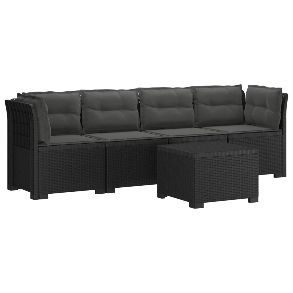 Divano da Giardino a 4 Posti con Cuscini in Stile Rattan PP 3443871